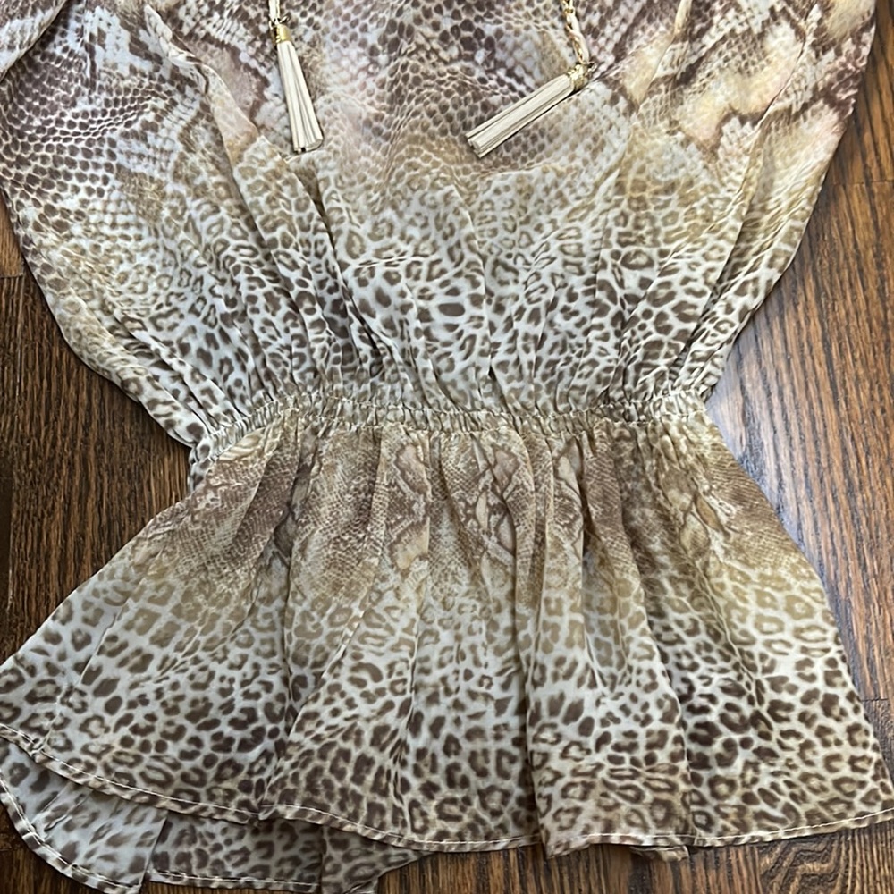 Cache Snake Skin Design Top - image 4